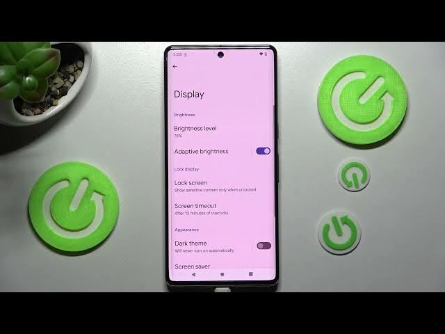 Video thumbnail for How to Turn On / Off Auto-Brightness on GOOGLE Pixel 7 Pro – Adjust Display Brightness