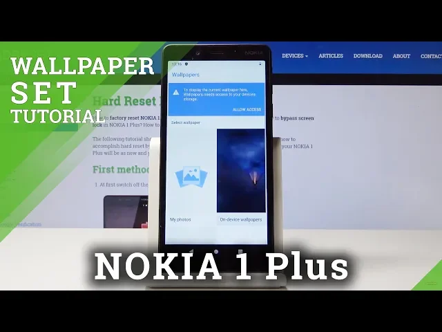 Video thumbnail for How to Personalize Home / Lock Screen in NOKIA 1 Plus - Change Wallpaper