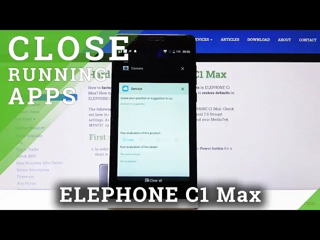 Video thumbnail for How to Close All Apps on Elephone C1 Max – Clear Background Apps