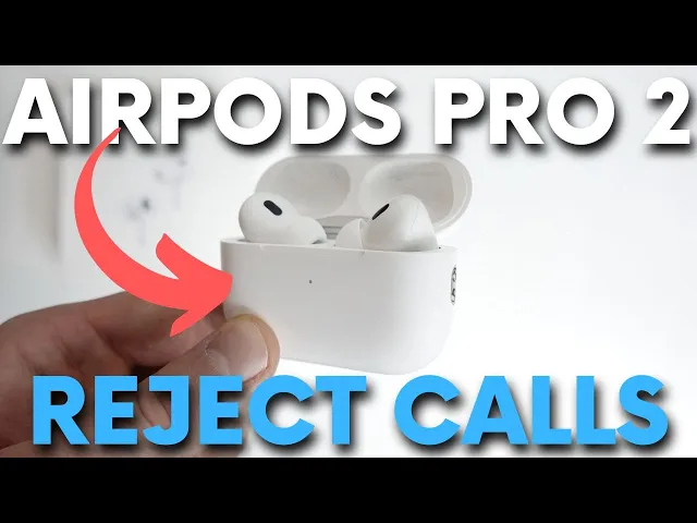 Video thumbnail for How to Reject Calls with AirPods Pro 2 - Decline Incoming Calls on AirPods Pro 2 (2022)