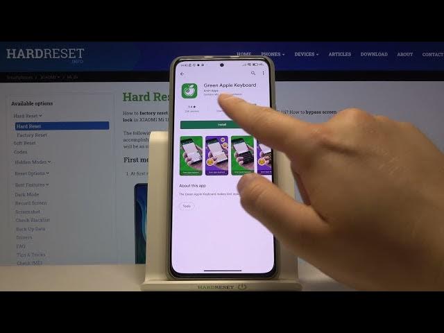 Video thumbnail for How to Install iPhone Keyboard  on XIAOMI Mi 11i - Apply Green Apple Keyboard