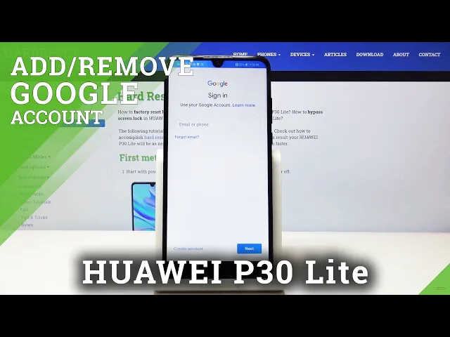 Video thumbnail for How to Add Google Account HUAWEI P30 Lite - Remove Google User