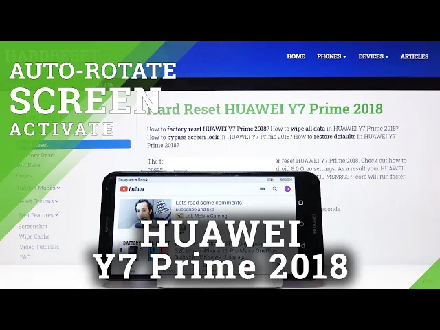 Video thumbnail for How to Activate Auto Rotate Screen in Huawei Y7 Prime 2018 - Automatic Display Rotation