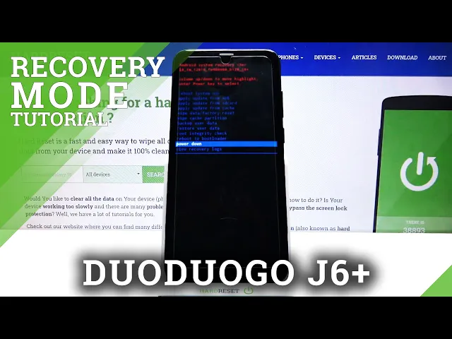 Video thumbnail for How to Exit Recovery Mode on DUODUOGO J6+ - Close Recovery Mode