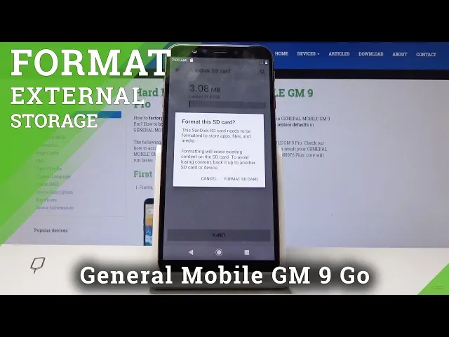 Video thumbnail for How to Format SD Card in GENERAL MOBILE GM 9 Pro - Fix Memory Card