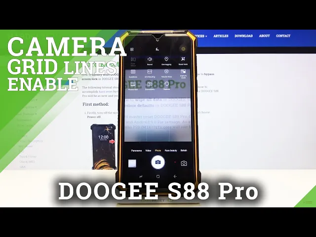 Video thumbnail for How to Enable Camera Grid lines in Doogee S88 Pro – Divide Camera Screen