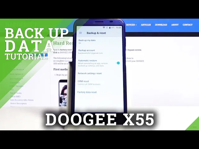 Video thumbnail for How to Enable Google Backup in DOOGEE X55 – Backup Data