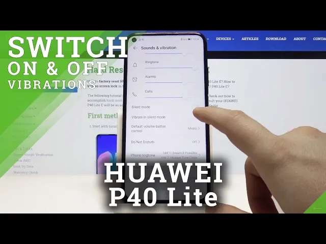 Video thumbnail for How to Use Vibration in Huawei P40 Lite - Change Vibration Settings