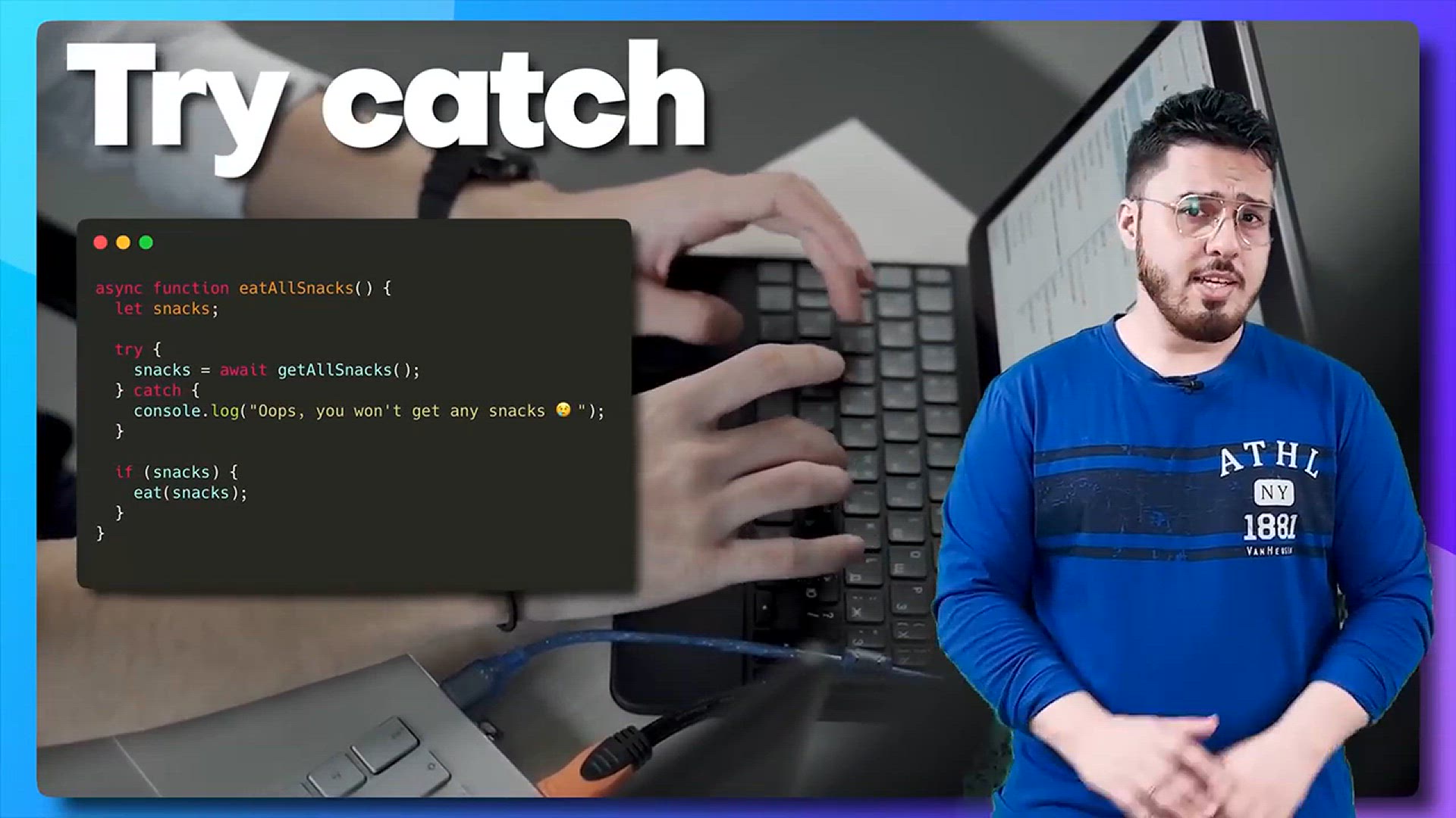 'Video thumbnail for Error Handling_ try and catch _ JavaScript Tutorial in Hindi #60'
