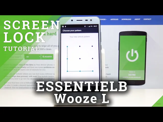 Video thumbnail for How to Add Screen Lock in ESSENTIELB Wooze L – Add Password / Pattern / PIN
