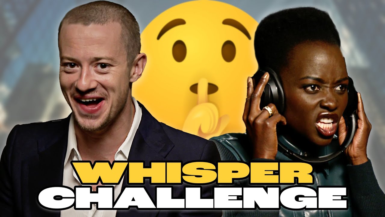 Video thumbnail for Lupita Nyong'o & Joseph Quinn HILARIOUS Whisper Challenge Interview 😂 A Quiet Place Day One