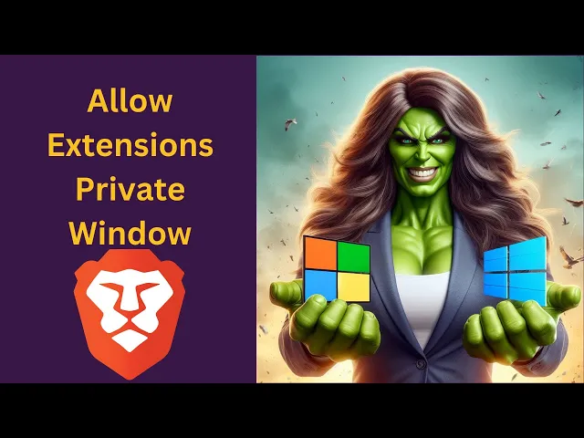 'Video thumbnail for How to Allow Extensions in Private (Incognito) Windows in Brave on Windows 11 or 10 | GearUpWindows'