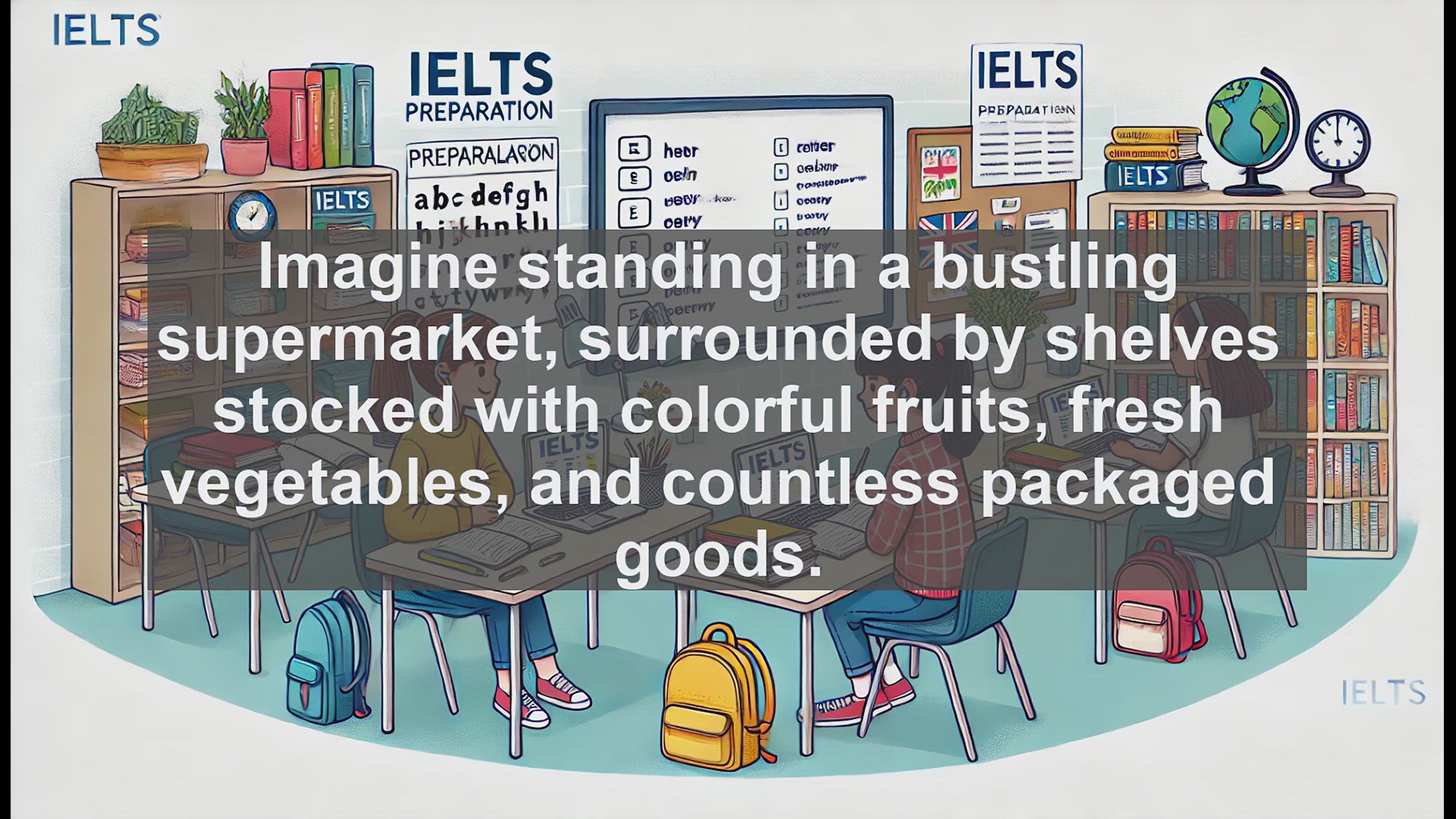 'Video thumbnail for 2500 Must Know IELTS 6.5 Vocabulary - Groceries: Essential IELTS Vocabulary for Shopping'