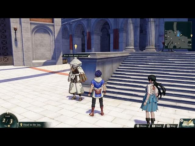 Video thumbnail for Fire Emblem: Fortune's Weave - Part 1 Cai's Path Chapter 2: Cai "Dad and That Guy" | Head To The Inn