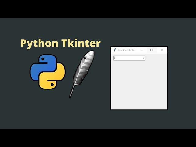 Video thumbnail for How to create a Combobox in Tkinter  Python ( Python Tkinter Ep.08 )