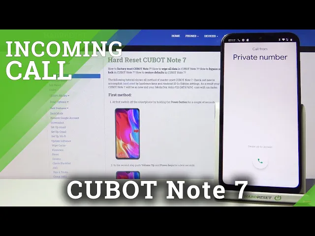 Video thumbnail for Cubot Note 7 - Presentation of Incoming Call Screen