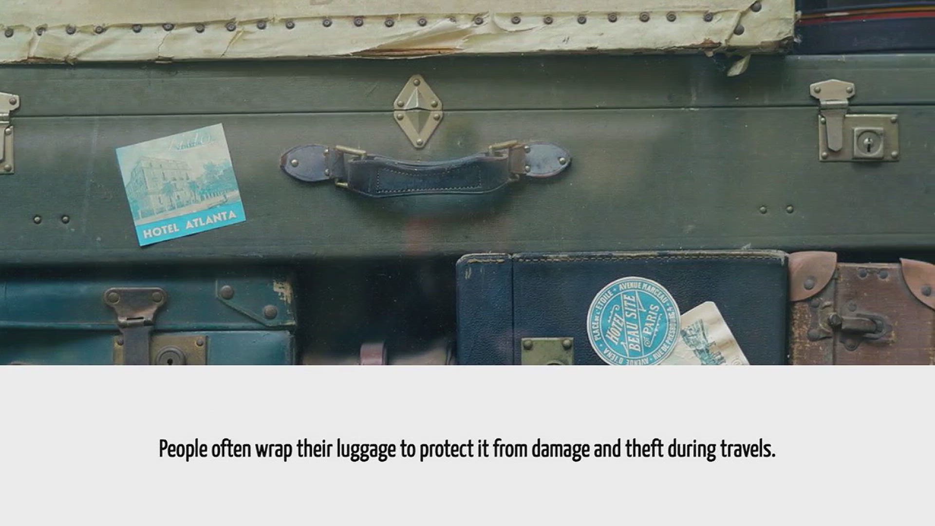 Video thumbnail for Why Do People Wrap Their Luggage