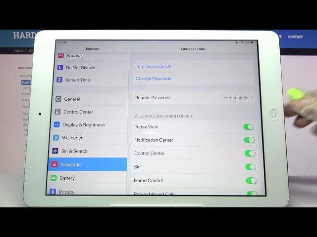 Video thumbnail for How to Add Screen Lock on IPAD AIR - Set Up Screen Protection