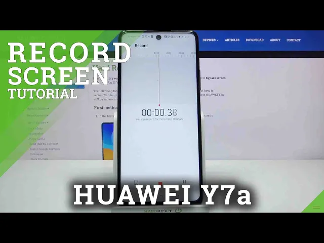 Video thumbnail for How to Record Screen on HUAWEI Y7A – Use Screen Recorder