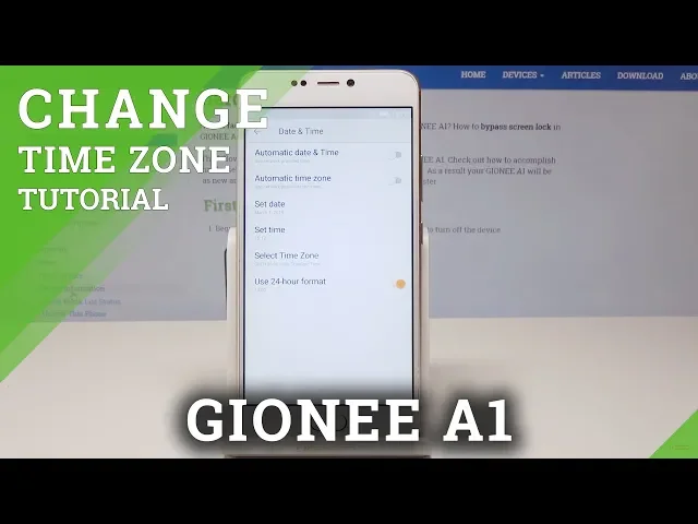 Video thumbnail for How to Change Date & Time in GIONEE A1 - Time Zone Settings