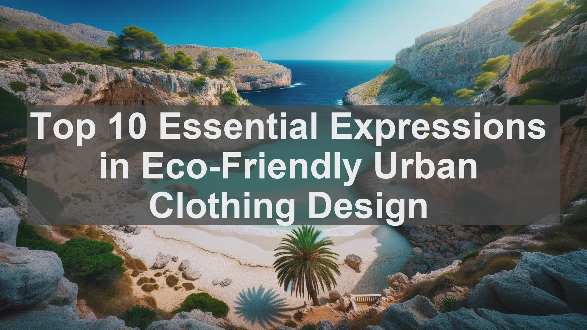 'Video thumbnail for Top 10 Essential Expressions in EcoFriendly Urban Clothing Design'