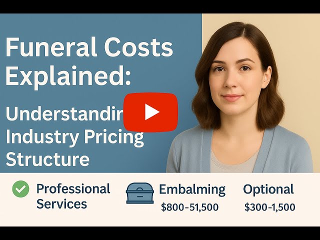 Video thumbnail for Funeral Costs Explained: Understanding Industry Pricing Structure