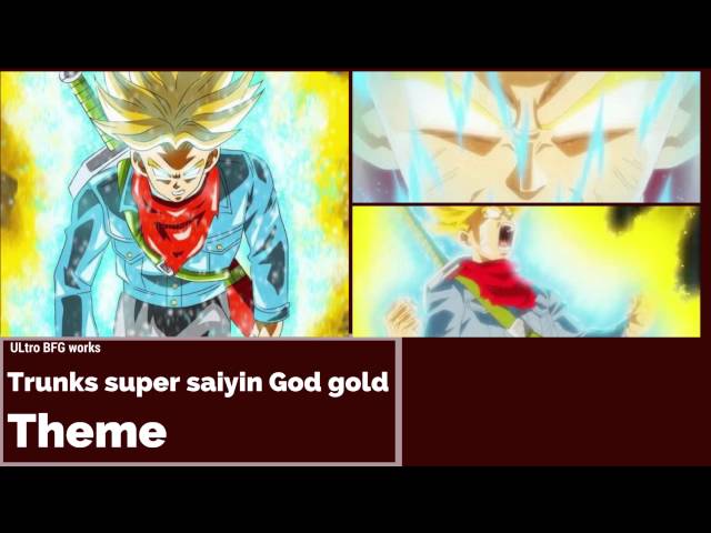 Video thumbnail for Future Trunks super saiyin god gold theme