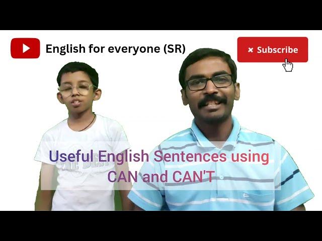 Video thumbnail for Day 12 | English Sentences using CAN and CAN'T with Marathi meaning #can #cant #modalauxiliaries