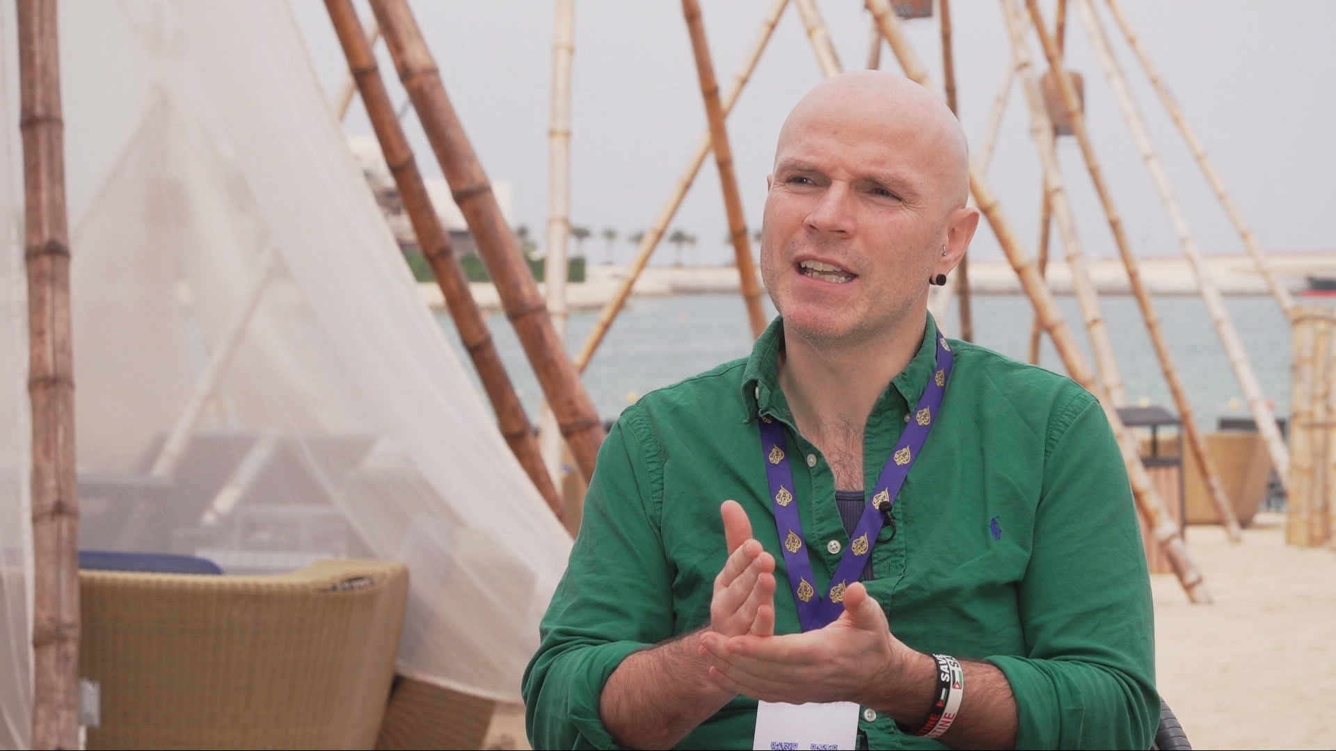 Video thumbnail for Irish comedian and activist Tadhg Hickey speaks to Al Jazeera about the genocide in Gaza