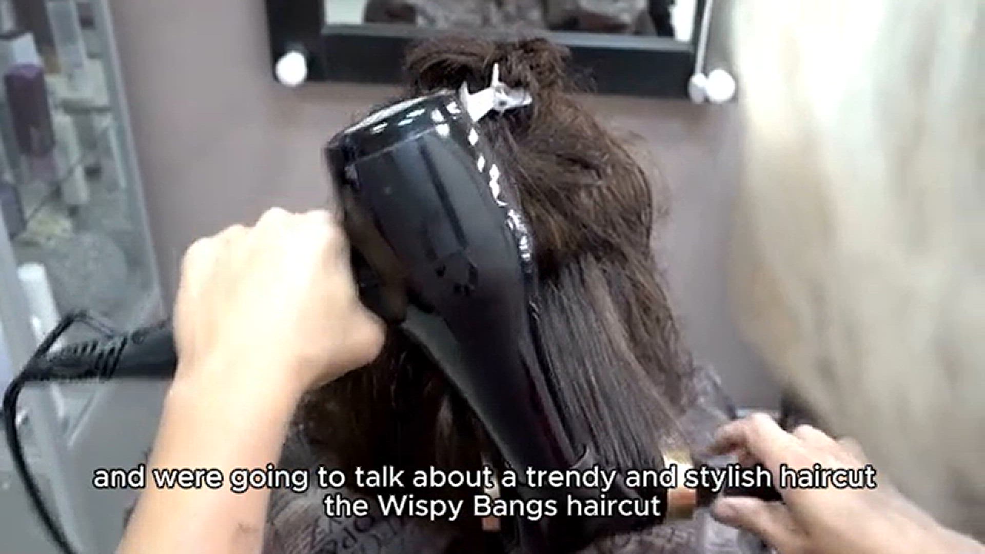 Video thumbnail for Wispy Bangs haircut