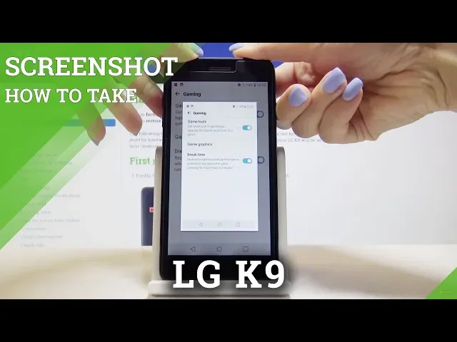 Video thumbnail for How to take a screenshot in LG K9 - Save Display