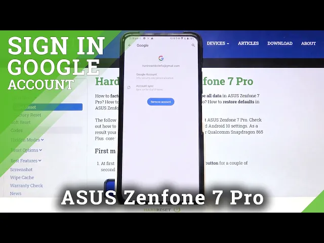 Video thumbnail for How to Add & Remove Google Account in ASUS Zenfone 7 Pro – Set Up Google User