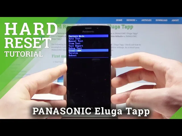 Video thumbnail for Hard Reset PANASONIC Eluga Tapp - Remove Screen Lock / Clear eMMC