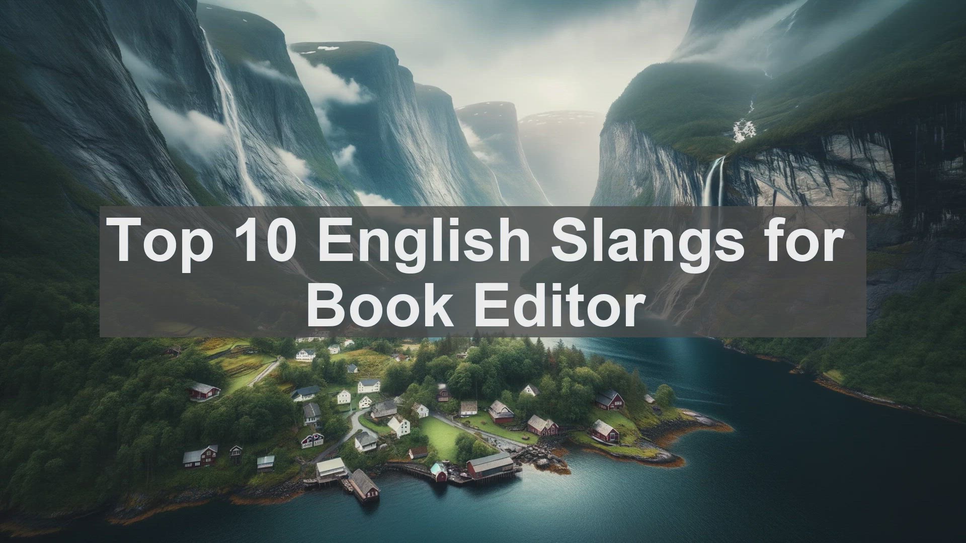 'Video thumbnail for Top 10 English Slangs for Book Editor'