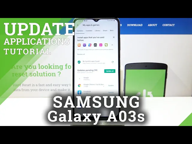Video thumbnail for How to Update Apps in SAMSUNG Galaxy A03s – Download Latest App Version