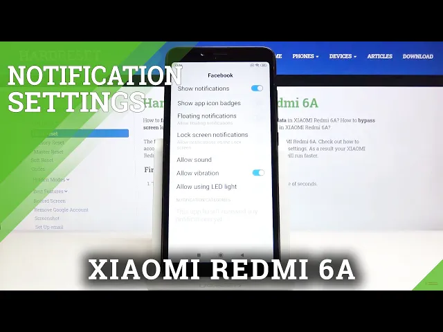 Video thumbnail for How to Turn On / Off Notifications in XIAOMI REDMI 6A – Find Notifications Settings