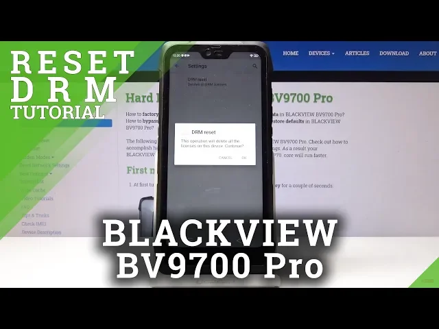 Video thumbnail for How to Reset DRM Data on Blackview BV9700 Pro - Delete All DRM