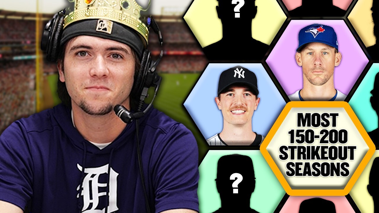 Video thumbnail for What players have the most seasons between 150-200 strikeouts? (Quiz of Pretty Good)