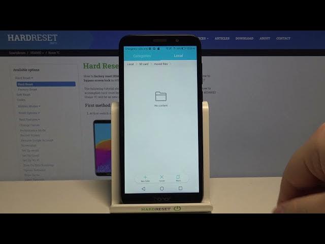 Video thumbnail for How to Transfer Files to SD Card on HUAWEI Honor 7C | Transfer files from internal mamory to SD card