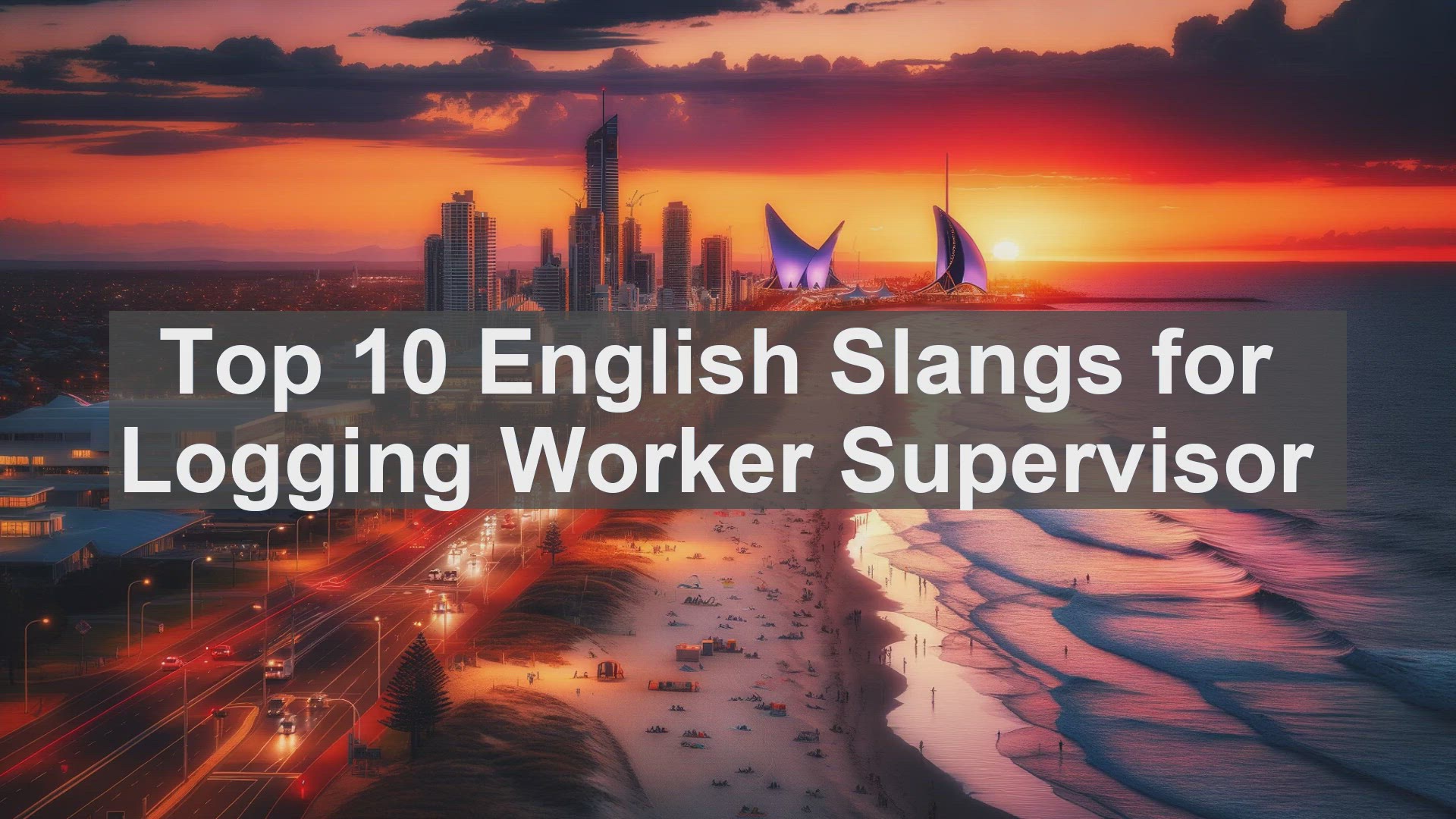 'Video thumbnail for Top 10 English Slangs for Logging Worker Supervisor'
