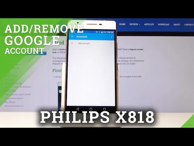 Video thumbnail for How to Add & Remove Google Account in PHILIPS X818 - Create Google User