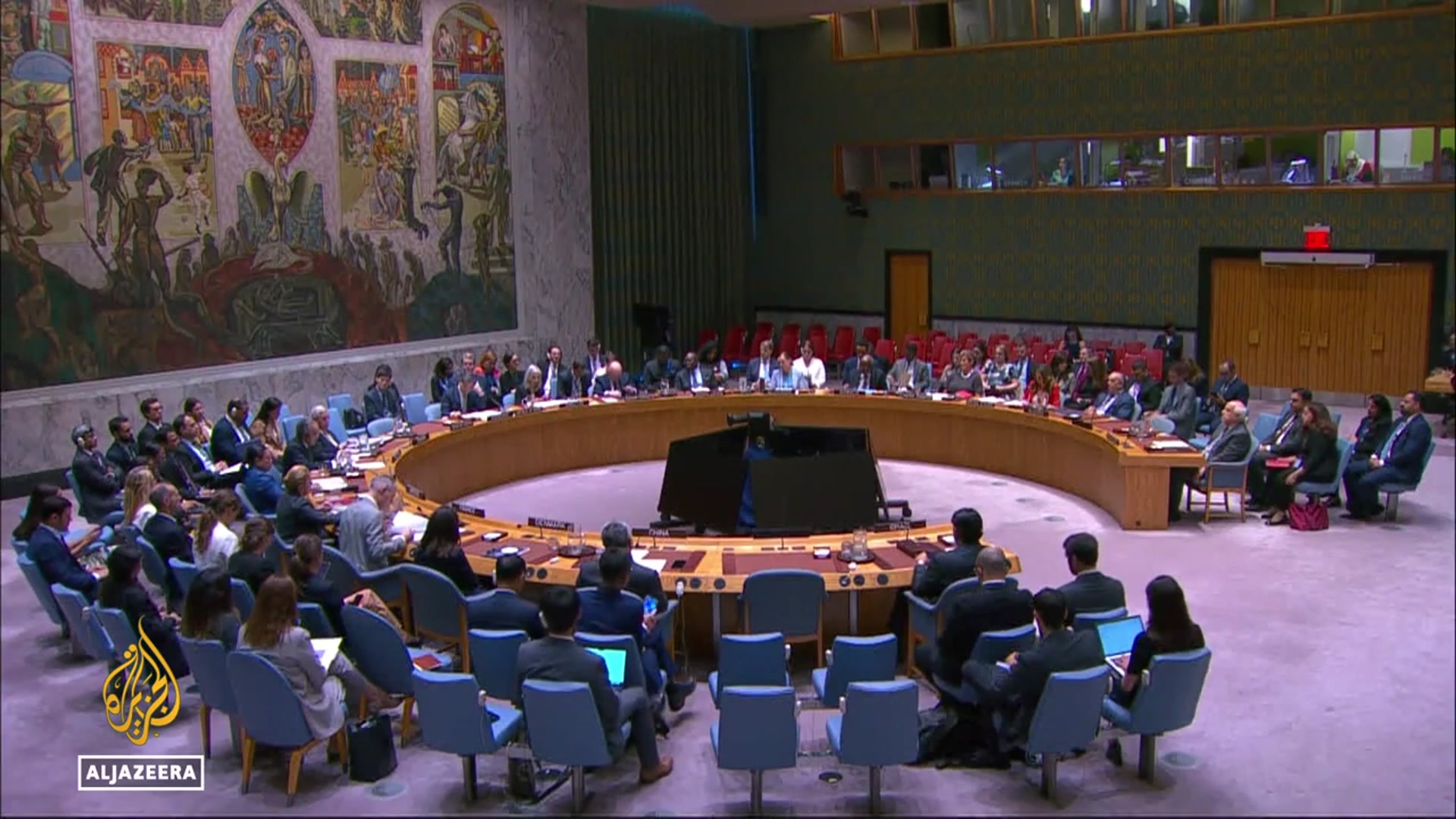 'Video thumbnail for US vetoes UN Security Council Gaza ceasefire demand for sixth time'