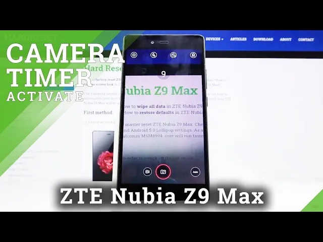 Video thumbnail for How to Turn On Camera Timer ZTE NUBIA Z9 Max – Set Camera Countdown
