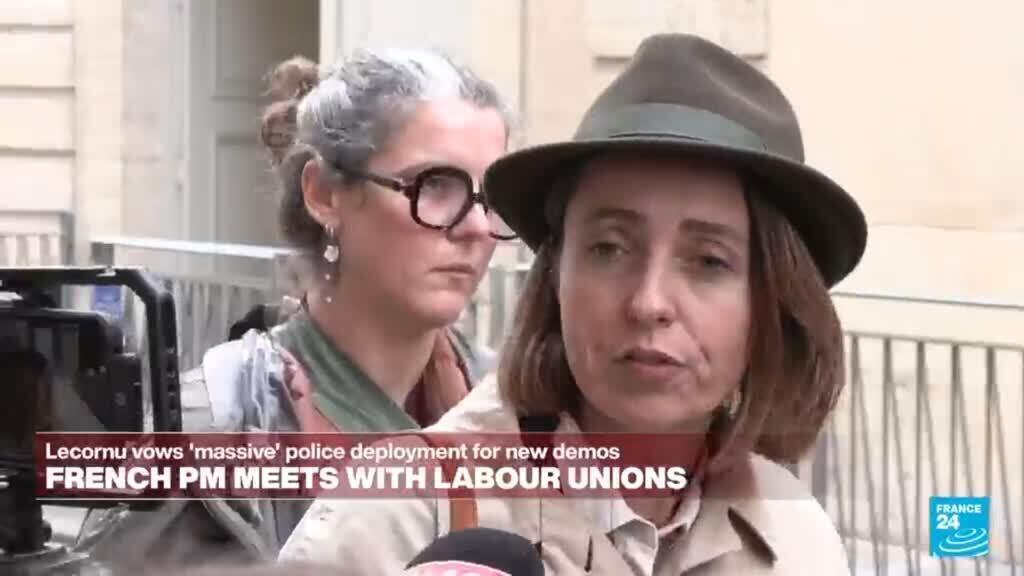Video thumbnail for REPLAY: French union leaders urges strikes after meeting with PM Lecornu