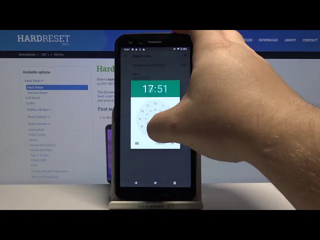 Video thumbnail for How to Manage Date & Time Settings in CAT S62 Pro - Change Date Time