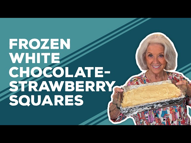 Video thumbnail for Love & Best Dishes: Frozen White Chocolate-Strawberry Squares Recipe | Labor Day Desserts