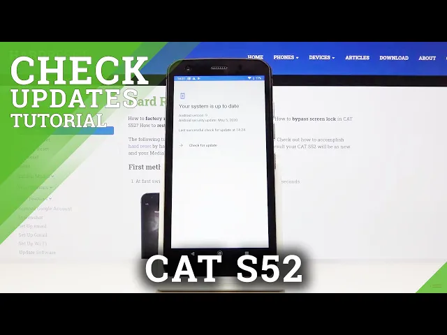 Video thumbnail for How to Check for Updates in CAT S52 – System Update