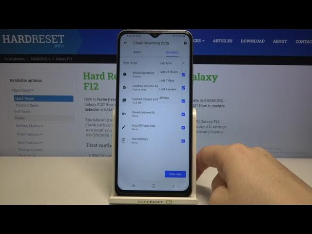 Video thumbnail for How to Delete Browsing Data on SAMSUNG Galaxy F12 – Erase Browser History
