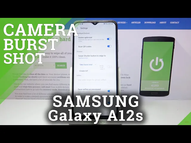 Video thumbnail for How to Take Burst Shot in SAMSUNG Galaxy A12s – Take Series of Photos
