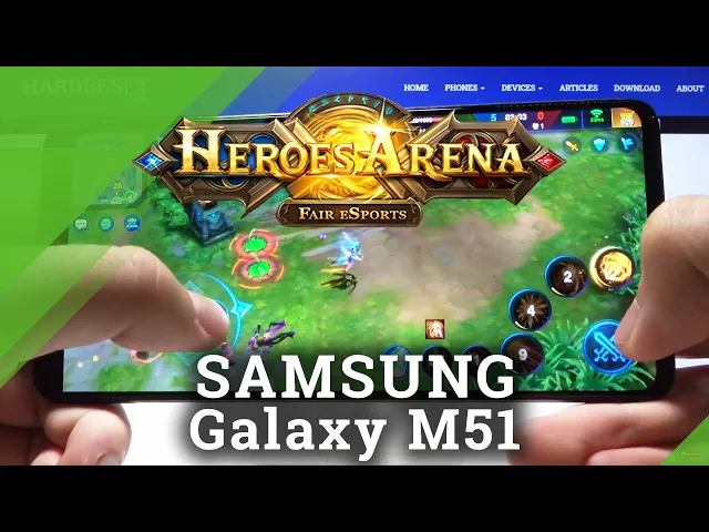 Video thumbnail for Heroes Arena on SAMSUNG Galaxy M51 – High Graphics Test